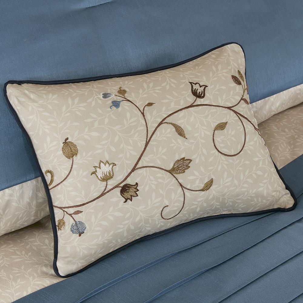 Navy Pieced Comforter Set - Blossom, Belen Kox. Picture 5