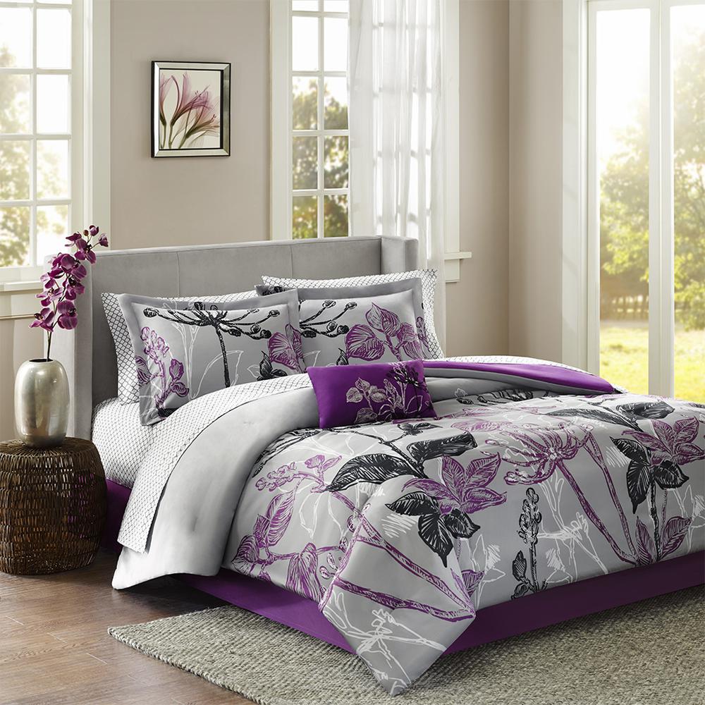 9 Piece Comforter Set with Cotton Bed Sheets. Picture 4