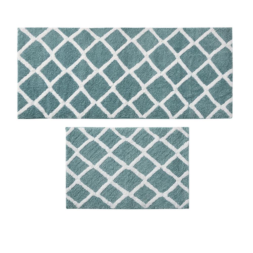 Reversible High Pile Tufted Microfiber Bath Rug. Picture 2