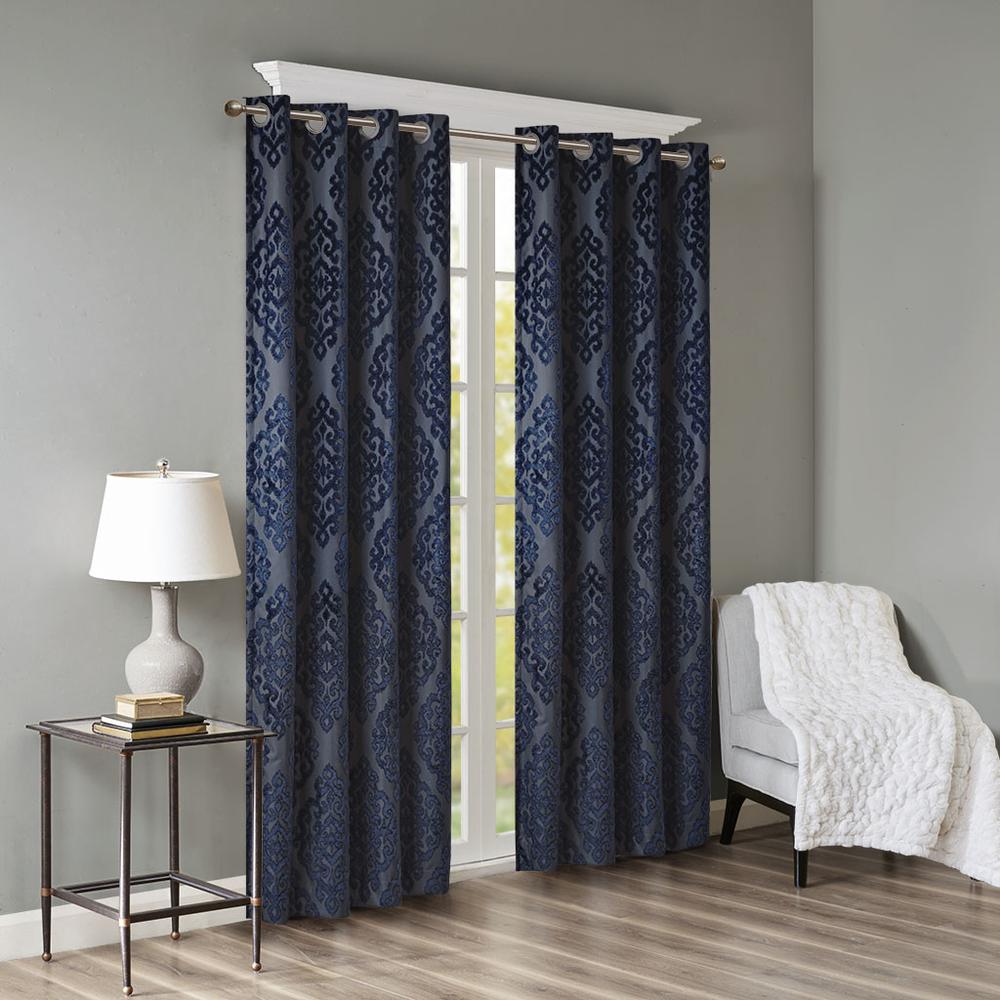 100% Polyester Knitted Jacquard Total Blackout Window Panel,SS40-0103. Picture 12