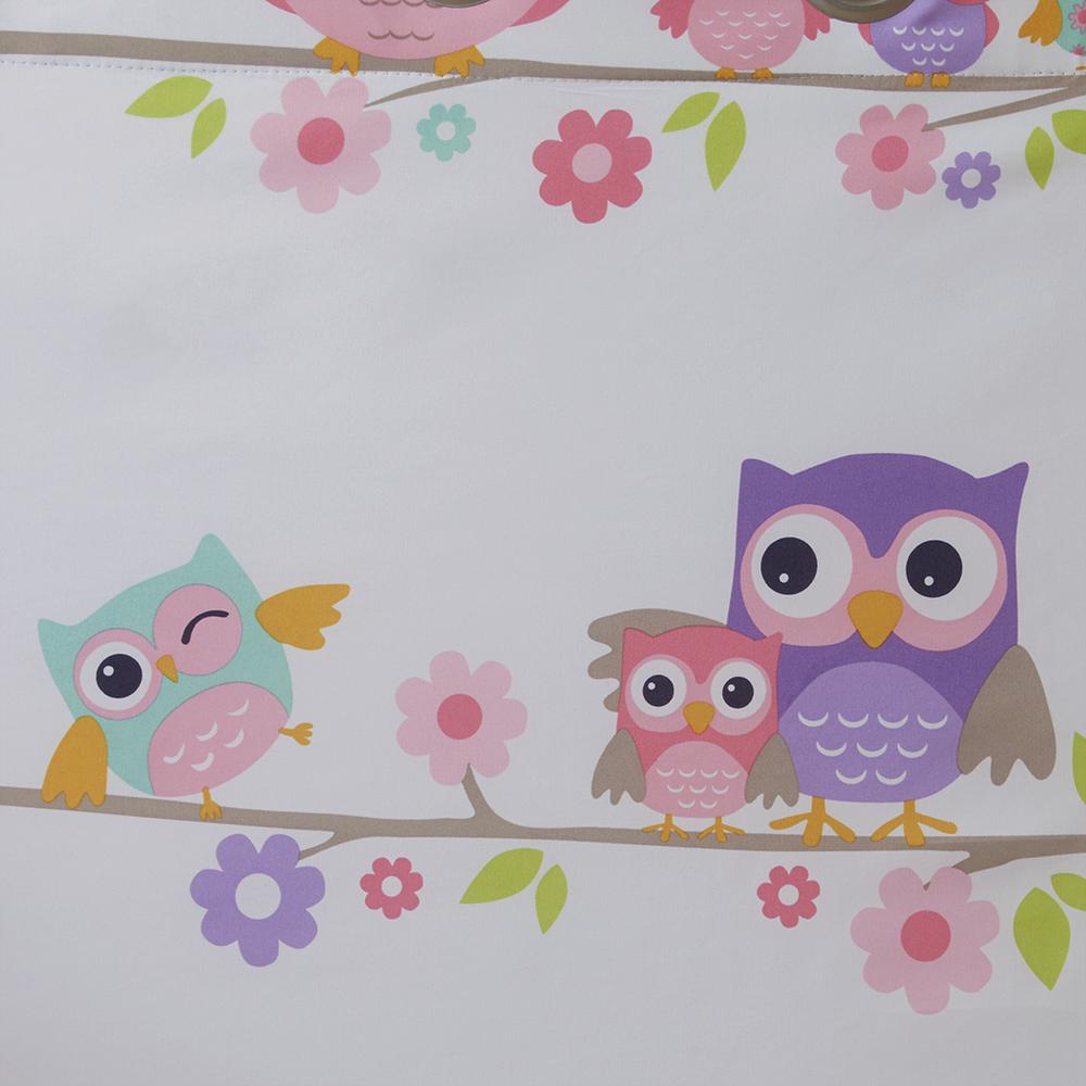 Owl Printed Foamback Blackout Window Panel,MZK40-140. Picture 9