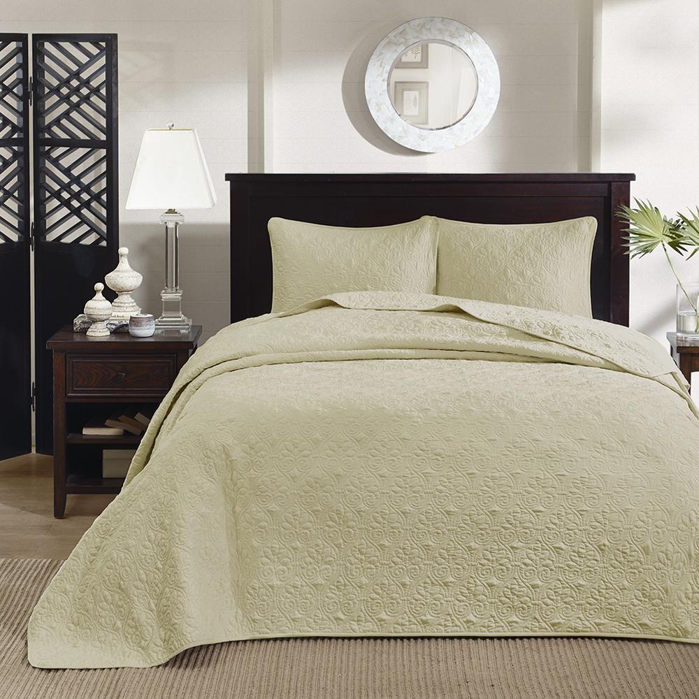 100% Polyester Quilted Microfiber Reversible Mini Bedspread Set,MP13-2995. Picture 17