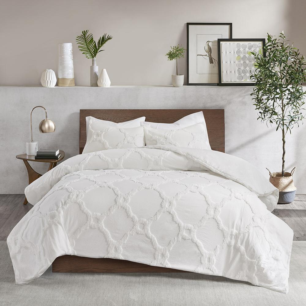 3-Pieces Tufted Cotton Geometric Comforter Set, Belen Kox. Picture 3
