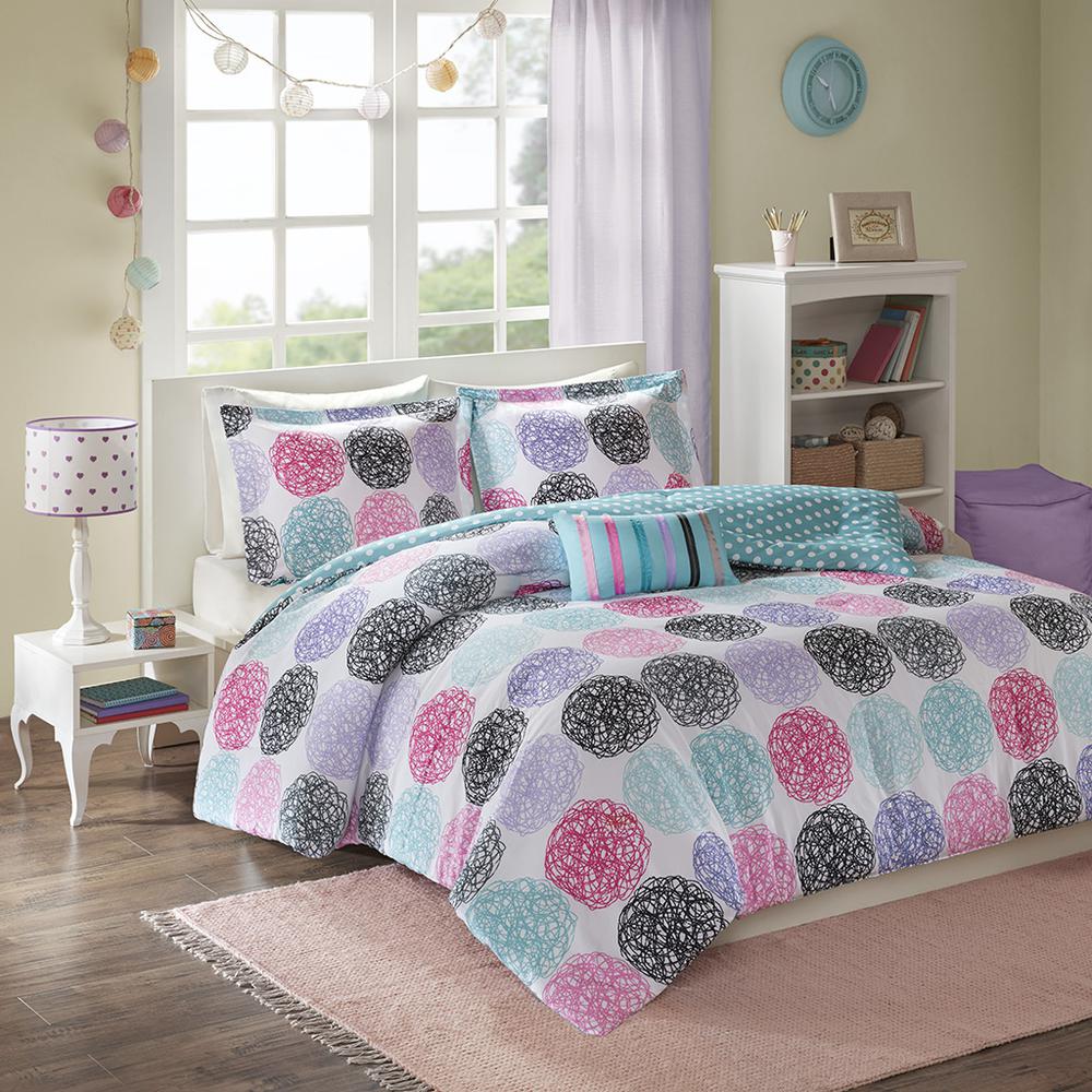 100% Polyester Microfiber Printed Comforter Set,MZ10-229. Picture 2