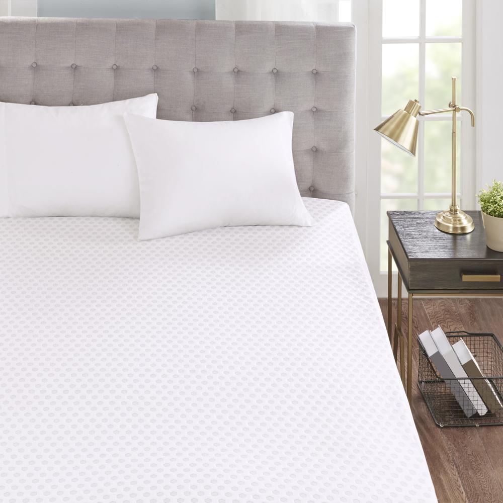 3" Cooling Gel Memory Foam Mattress Topper with Removable Cooling Cover. Picture 3