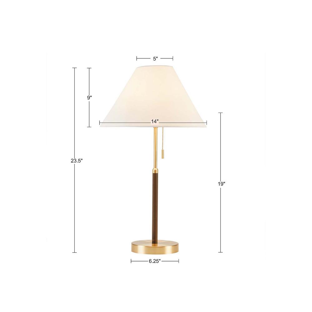 Two Tone Pull-chain Table Lamp. Picture 5