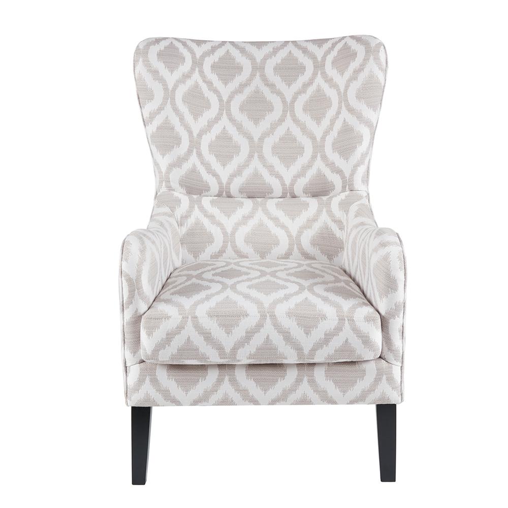 Moda Wingback Accent Chair in Grey/White, Belen Kox. Picture 2
