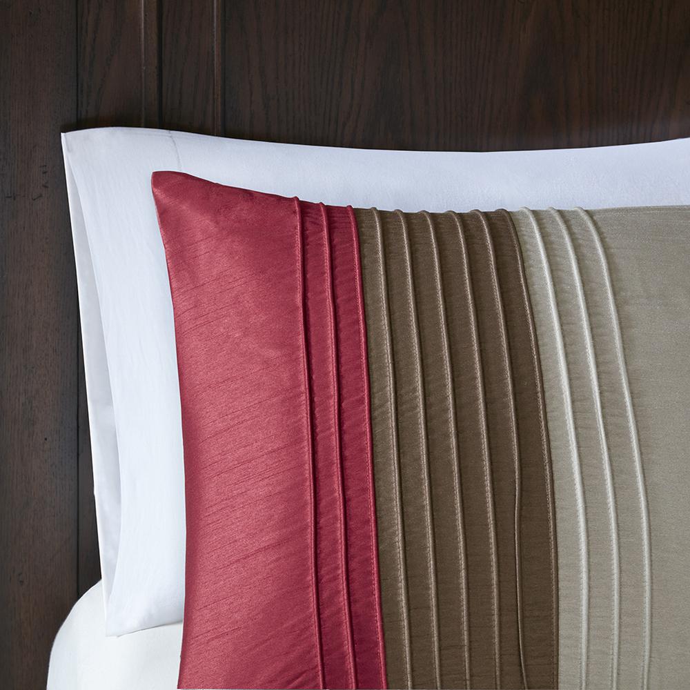 Comforter 7-Pieces Set, Modern Classic Color Block Bedding, Belen Kox. Picture 3