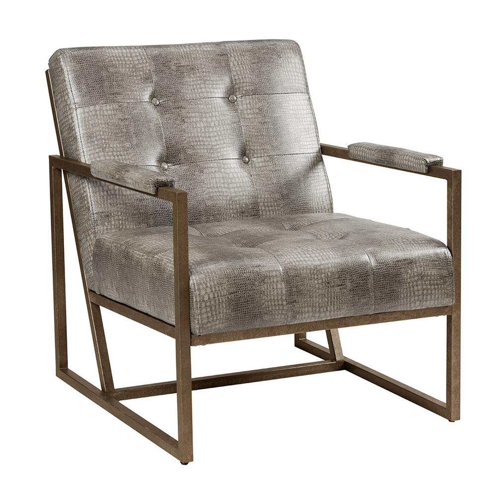 Grey Snakeskin Lounge Chair, Belen Kox. Picture 1