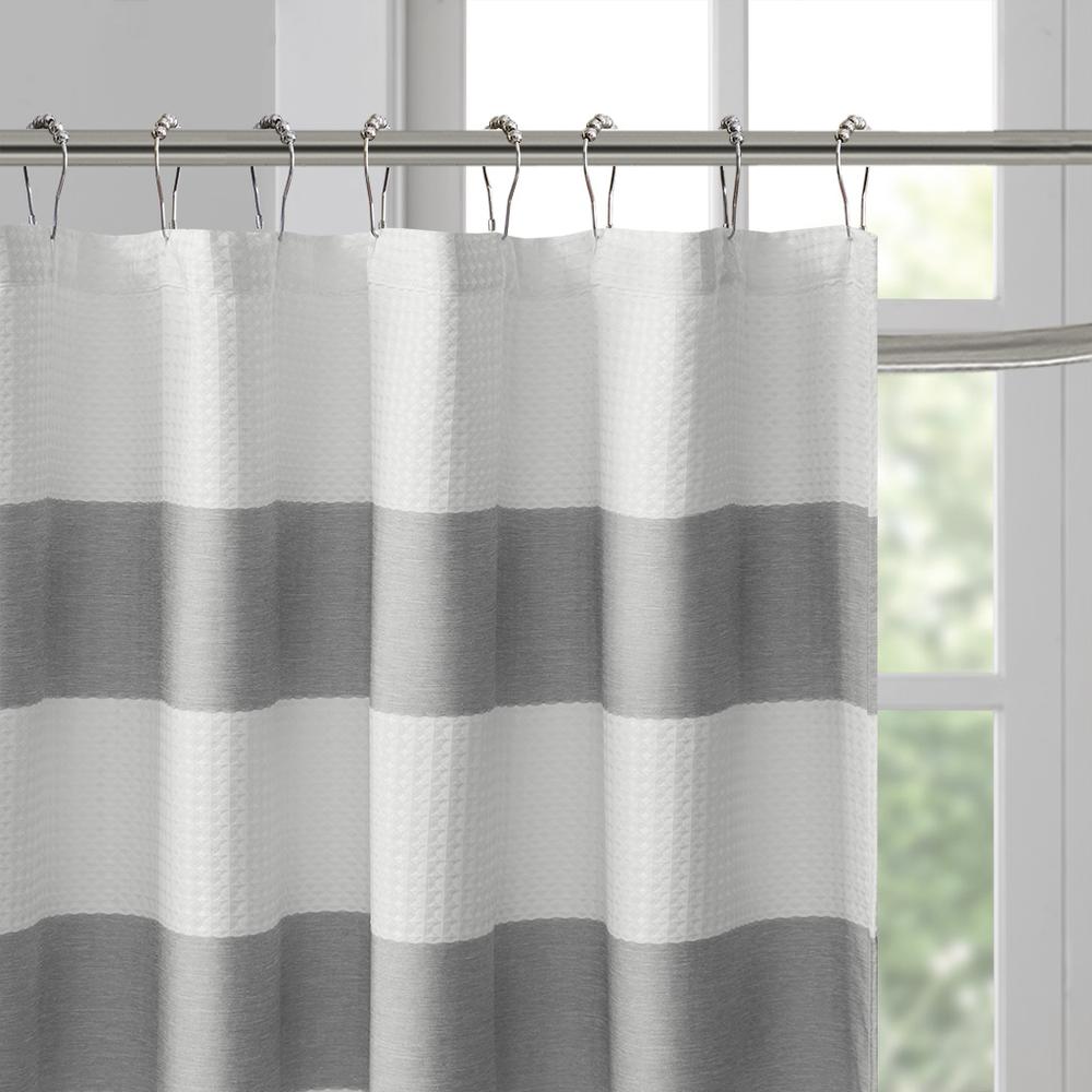 100% Polyester Shower Curtain by the Belen Kox Grey. Picture 12