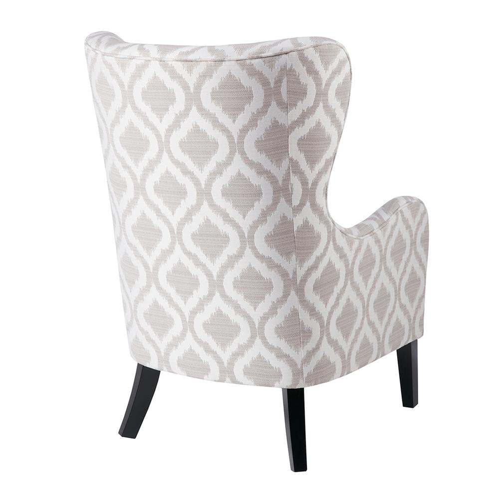 Moda Wingback Accent Chair in Grey/White, Belen Kox. Picture 3