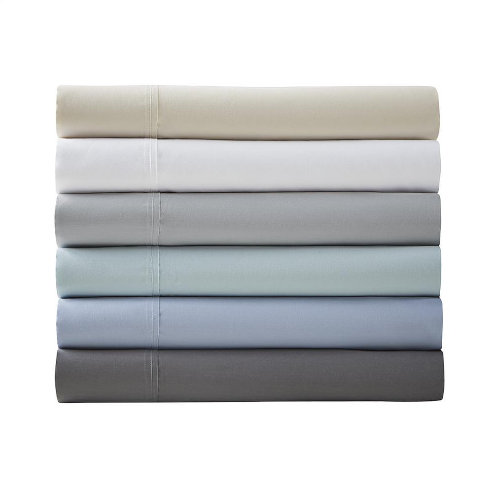52% Cotton 48% Polyester Solid Sheet Set,MP20-4851 Grey. Picture 14
