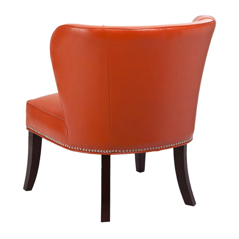Contemporary Tangerine Armless Accent Chair, Belen Kox. Picture 2