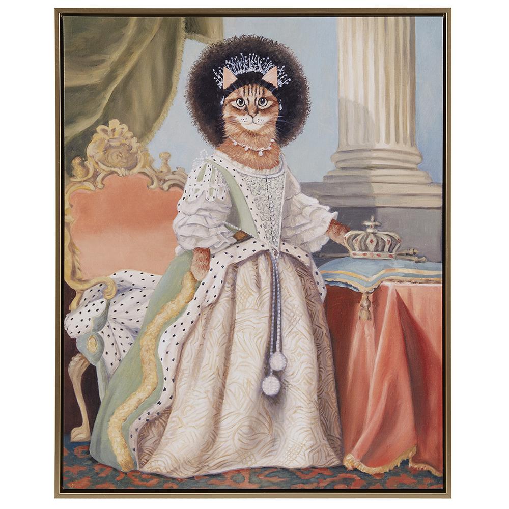 Kitty Queen Charlotte Framed Canvas Wall Art. Picture 4