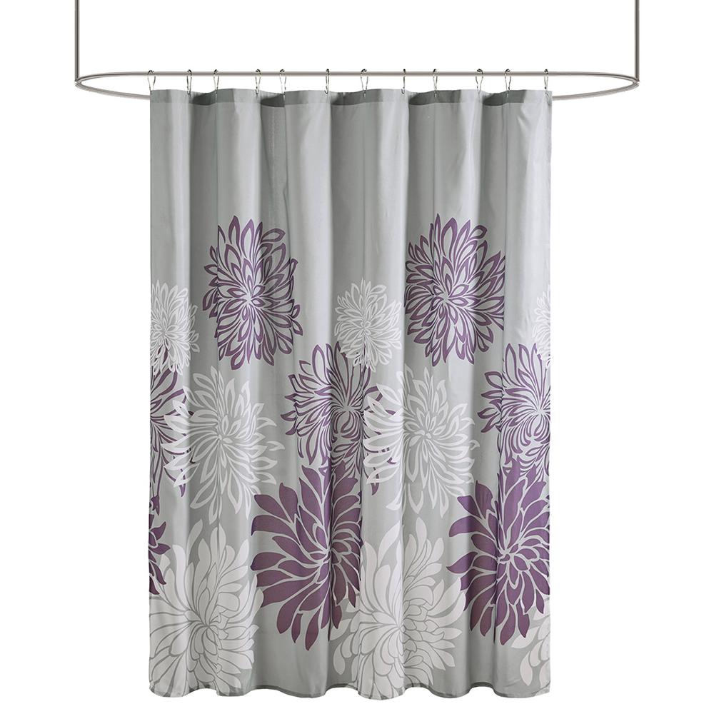 Printed Floral Shower Curtain. Picture 3