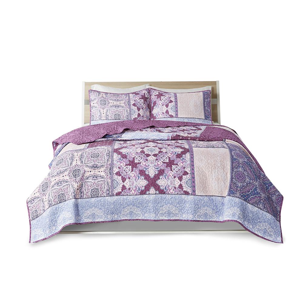 100% Cotton Printed Reversible Coverlet Set,ID13-1851. Picture 6