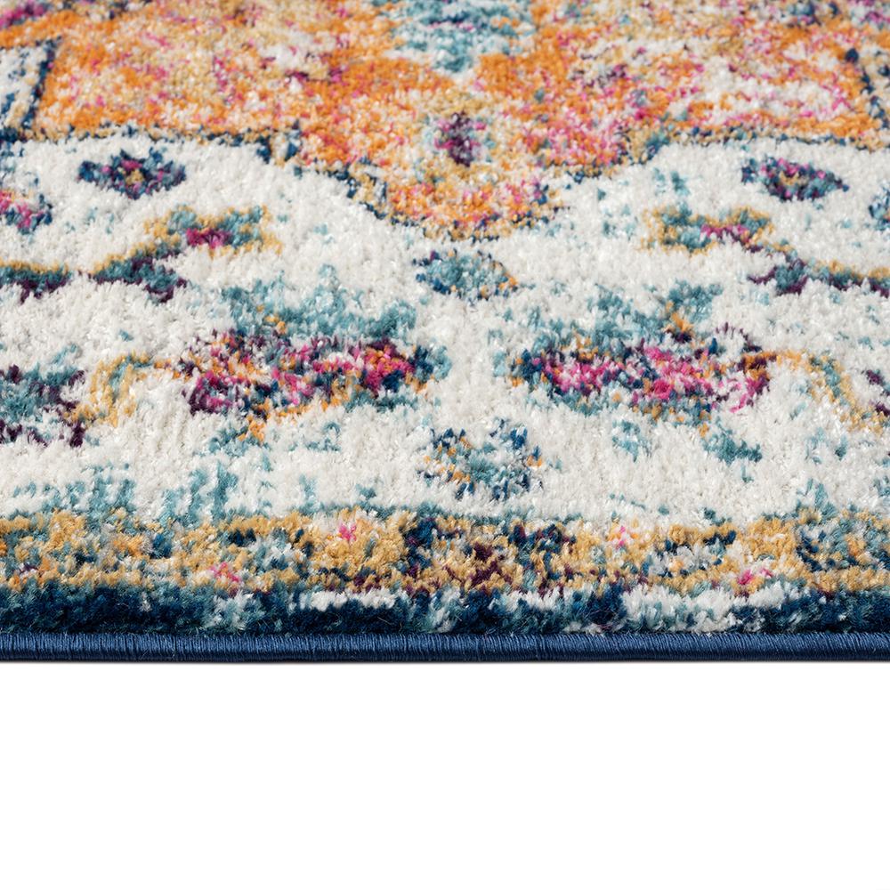 Boho Medallion Woven Area Rug. Picture 5