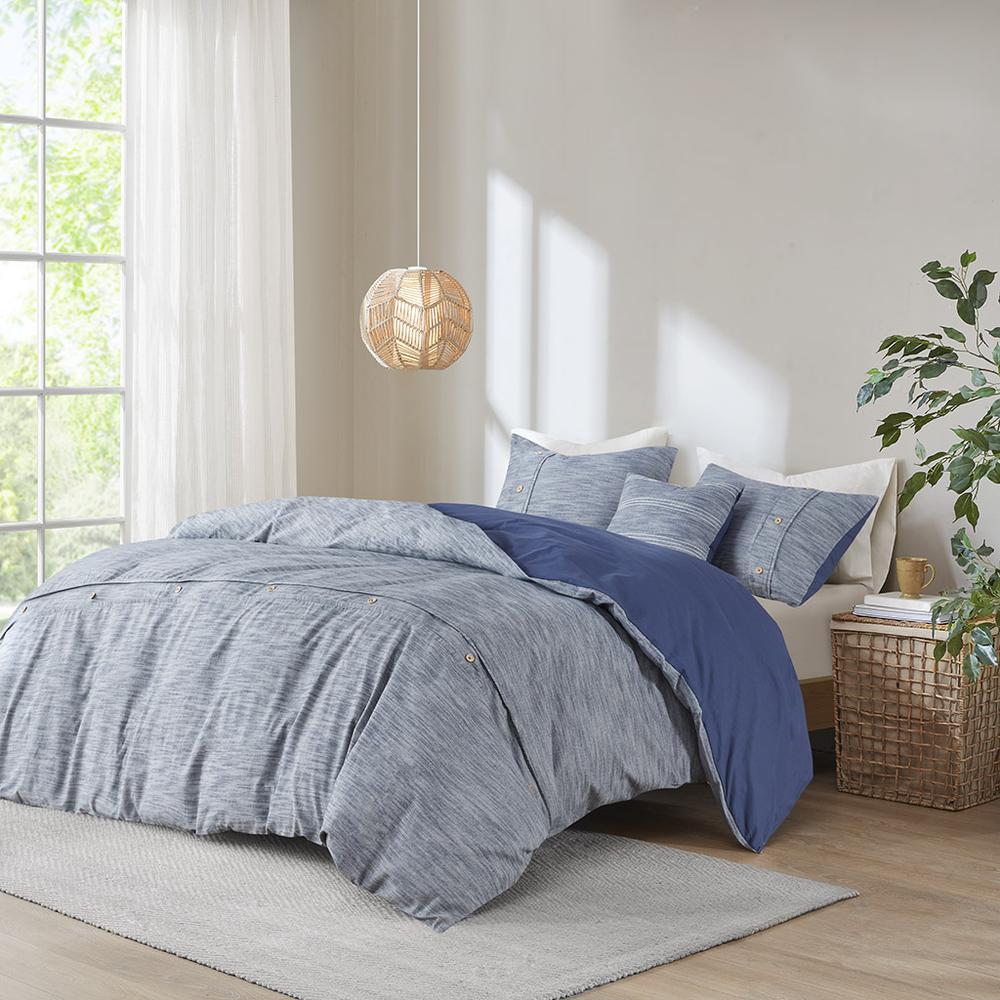 60% Organic Cotton 40% Cotton Comforter Cover Set W/ Removable Insert, LCN10-0098. Picture 2