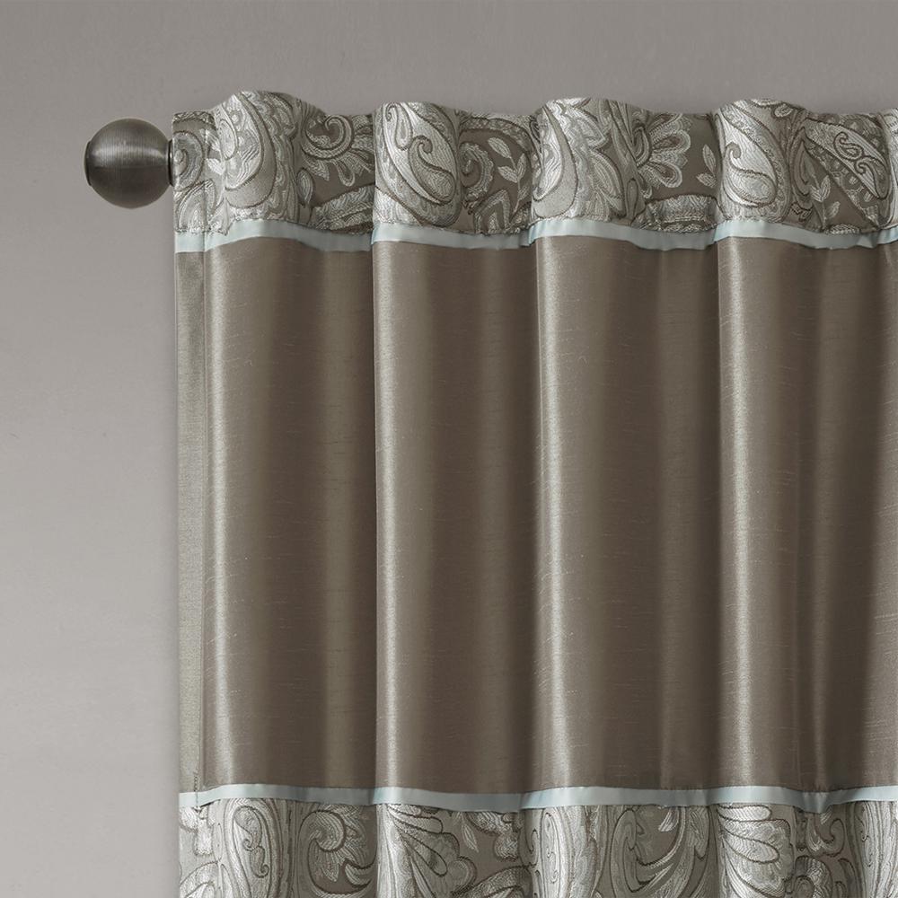 Jacquard Curtain Panel Pair. Picture 5