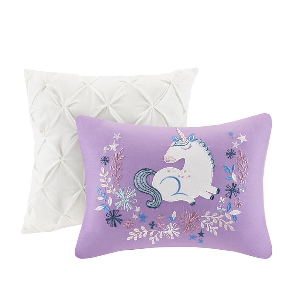 Unicorn Reversible Cotton  Quilt Set with Throw Pillows. Picture 2