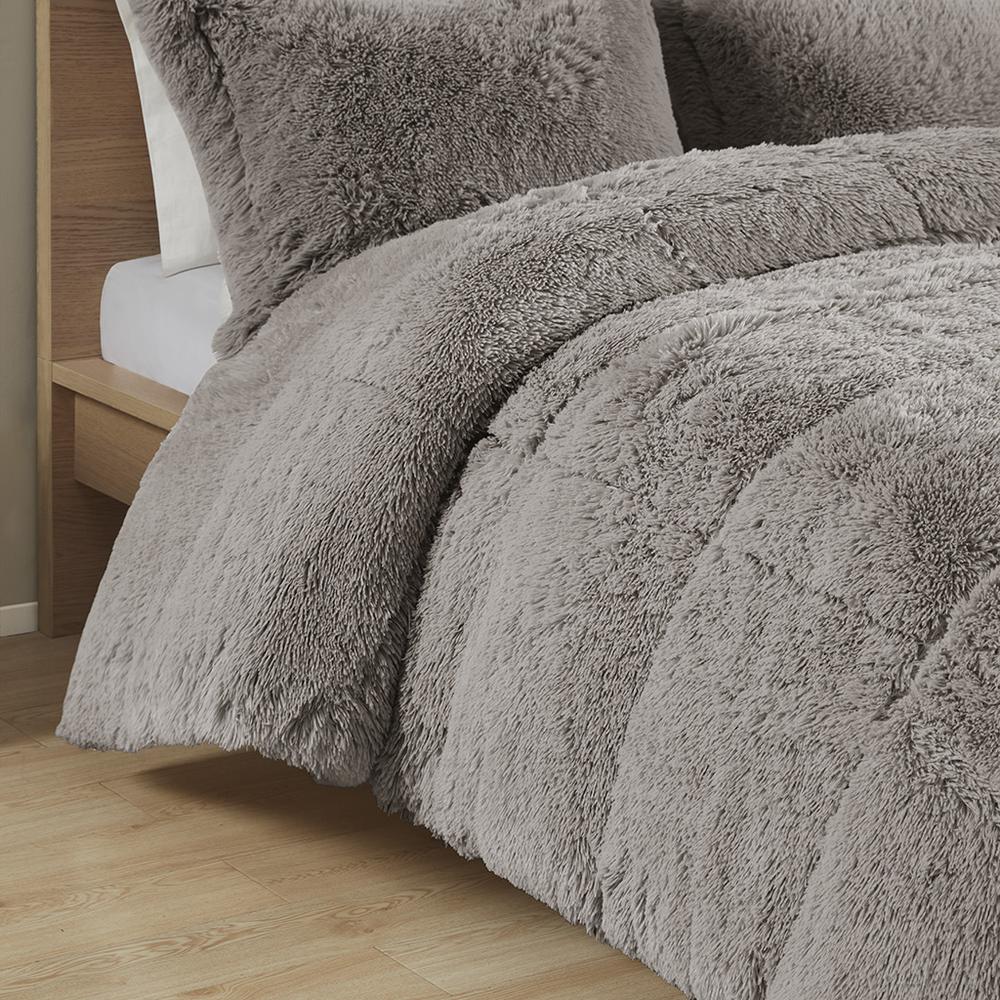 Shaggy Long Fur Comforter Mini Set. Picture 1