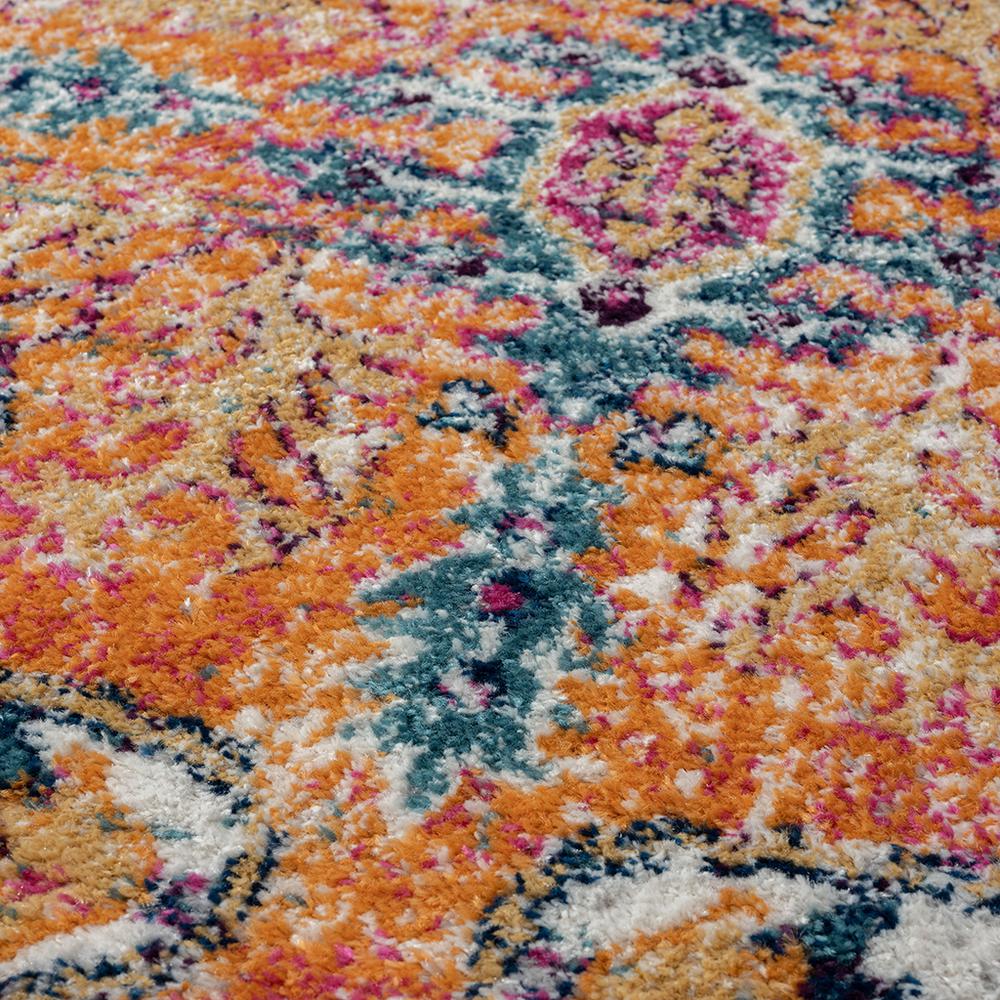 Boho Medallion Woven Area Rug. Picture 3