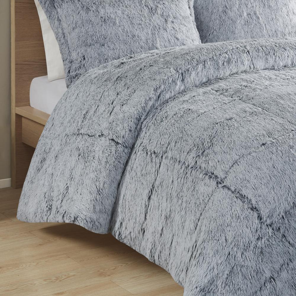 Shaggy Long Fur Comforter Mini Set. Picture 1