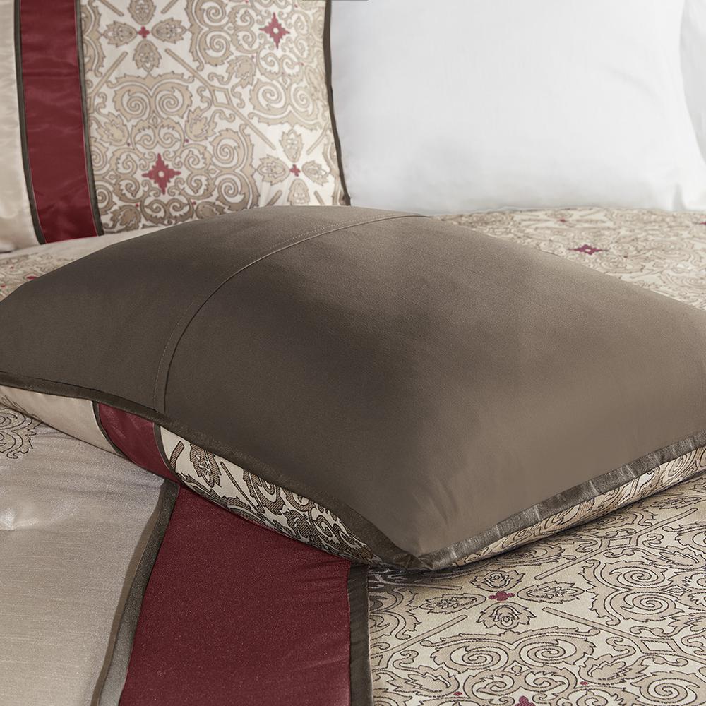7 Piece Jacquard Comforter Set with Throw Pillows. Picture 3