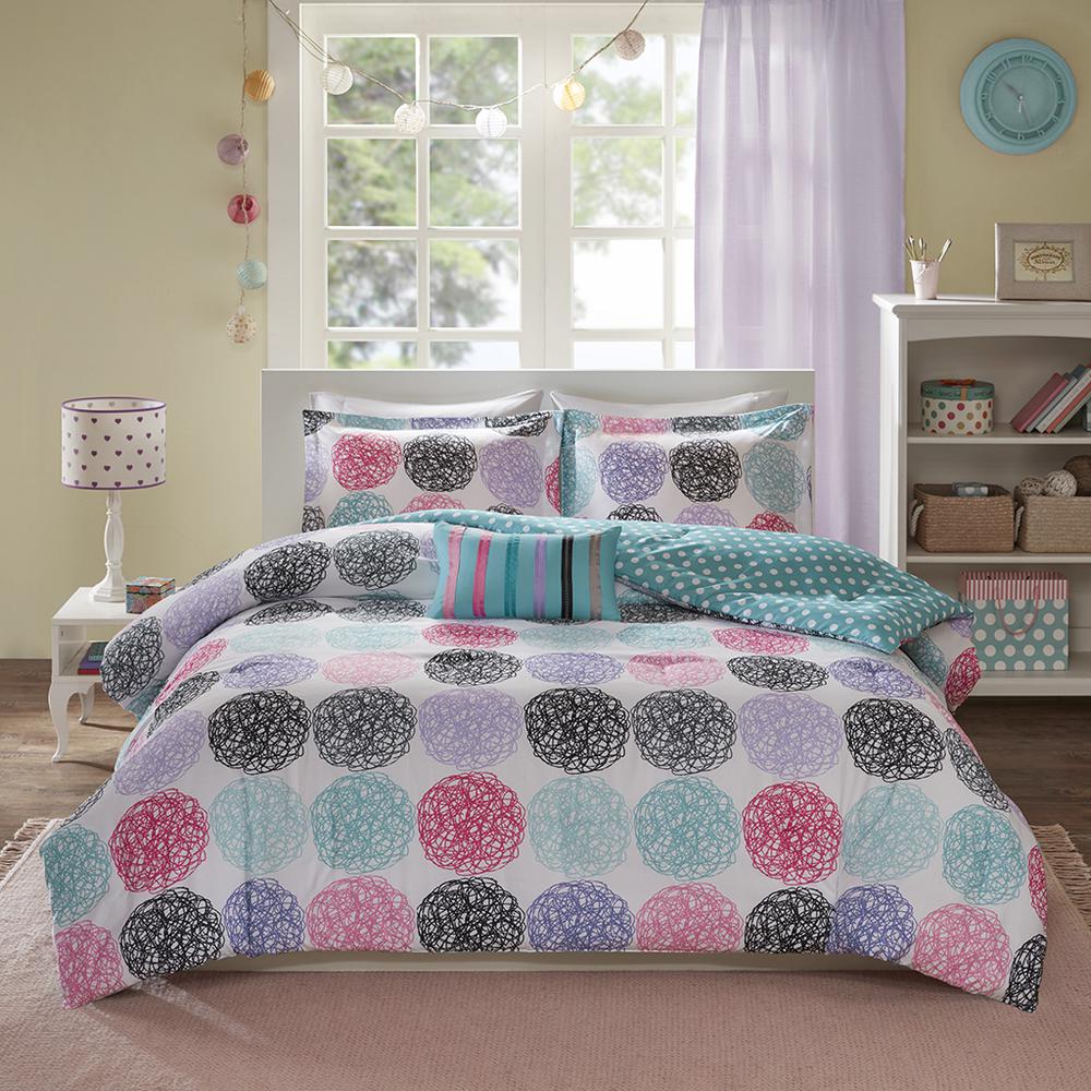 100% Polyester Microfiber Printed Comforter Set,MZ10-229. Picture 1