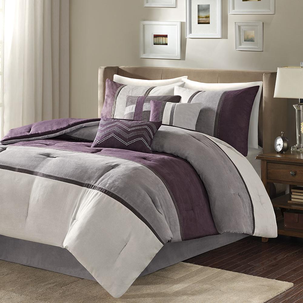 7-Piece Polyester Faux Suede Comforter Set, Belen Kox. Picture 2