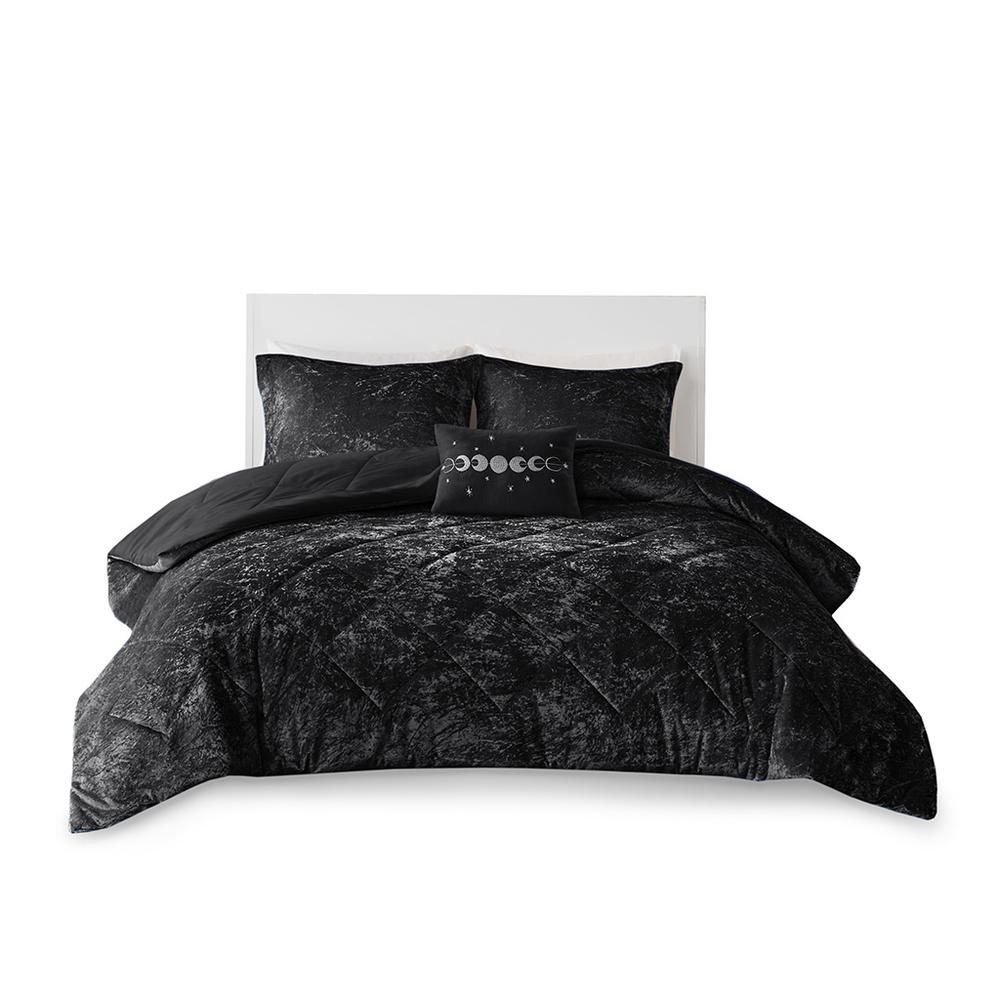 Velvet Comforter Set with Throw Pillow. Picture 1