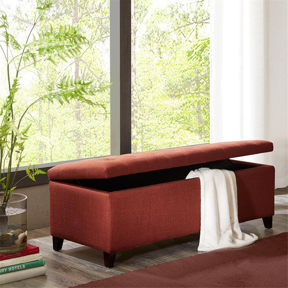 Tufted Top Soft Close Storage Bench. Picture 4