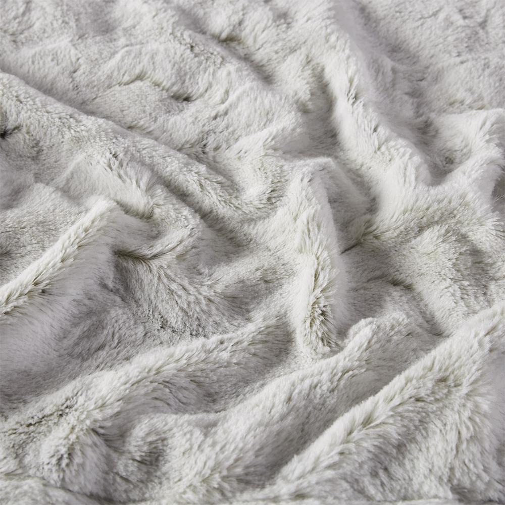 Zuri Snow Leopard Faux Fur Throw Blanket, Belen Kox. Picture 2