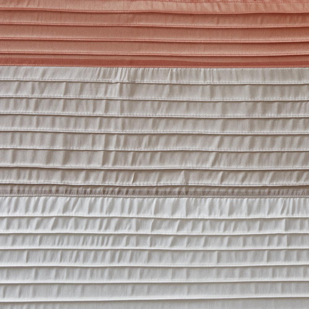 Faux Silk Colorblock Shower Curtain, Belen Kox. Picture 3