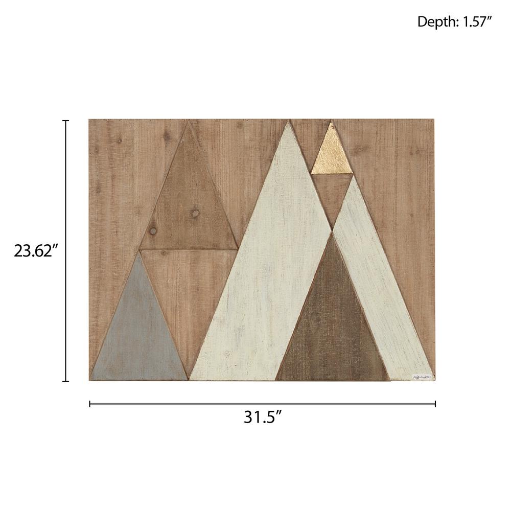 Layered Triangles Wood Wall Decor. Picture 3