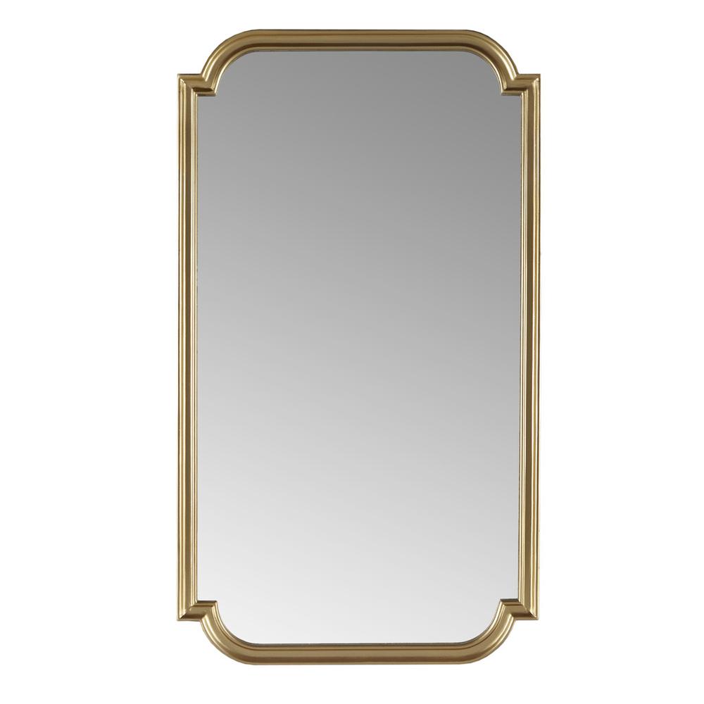 Gold Scalloped Wood Wall Mirror. Picture 4