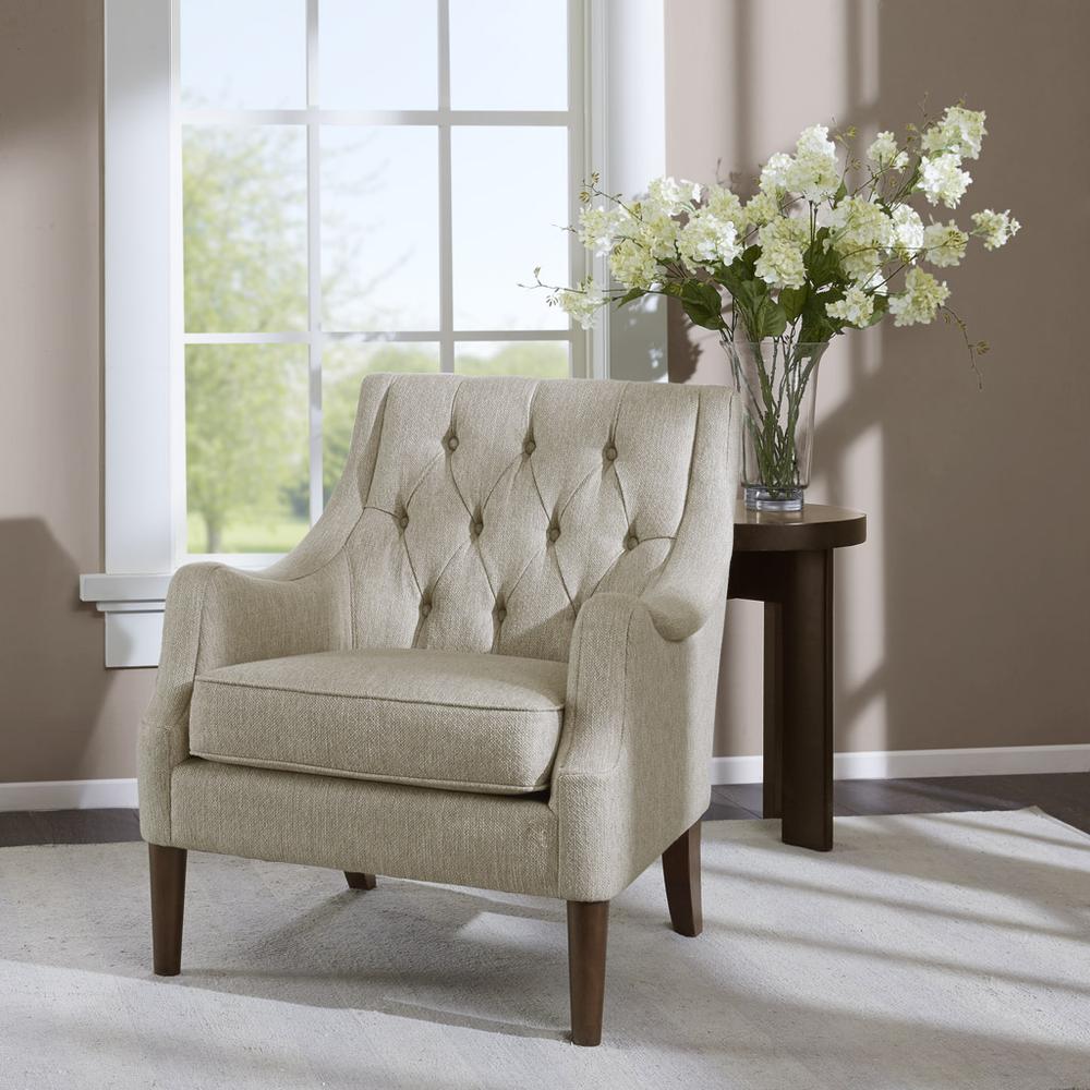 Button Tufted Accent Chair. Picture 4