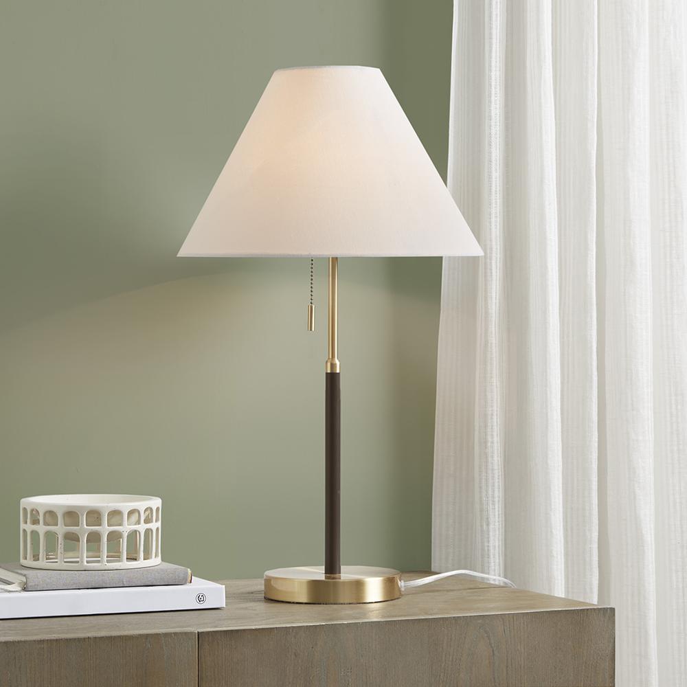 Two Tone Pull-chain Table Lamp. Picture 3
