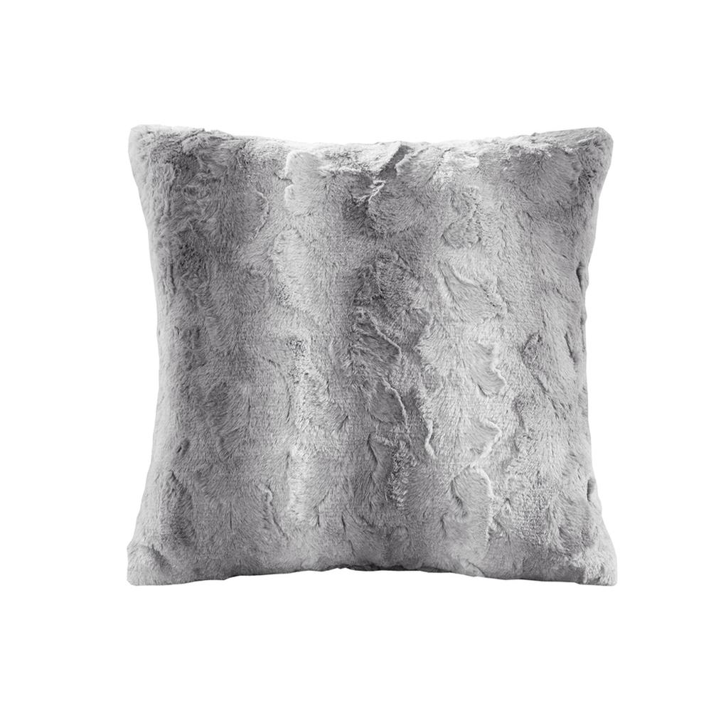 100% Polyester Faux Tip Dyed Brushed Long Fur Pillow w/ Knife Edge,MP30-2831. Picture 2