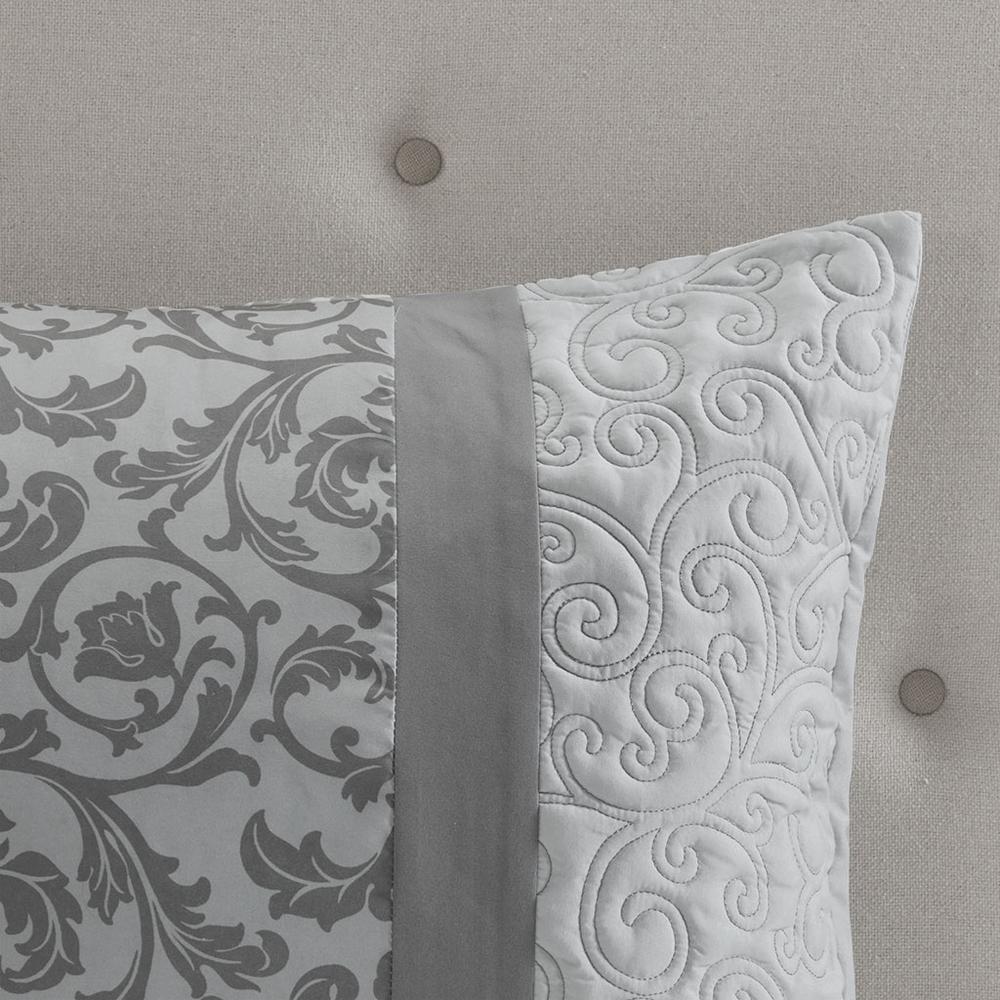 Embroidered 8 Piece Comforter Set. Picture 1