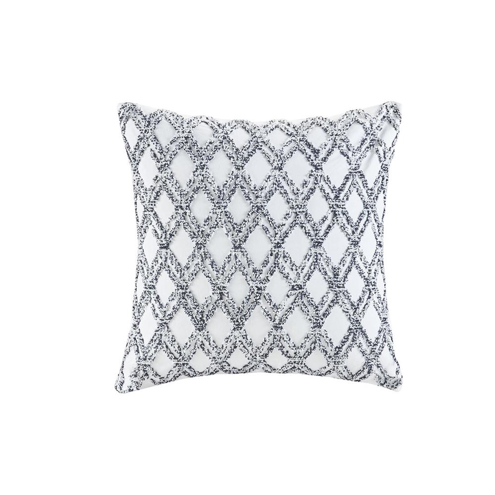 Cotton Embroidered Square Pillow. Picture 4