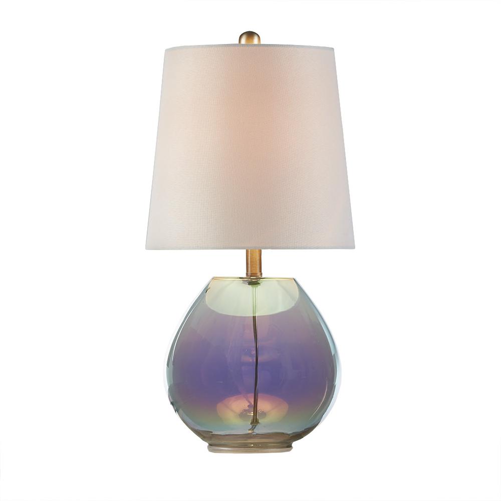 Iridescent Glass Table Lamp. Picture 1