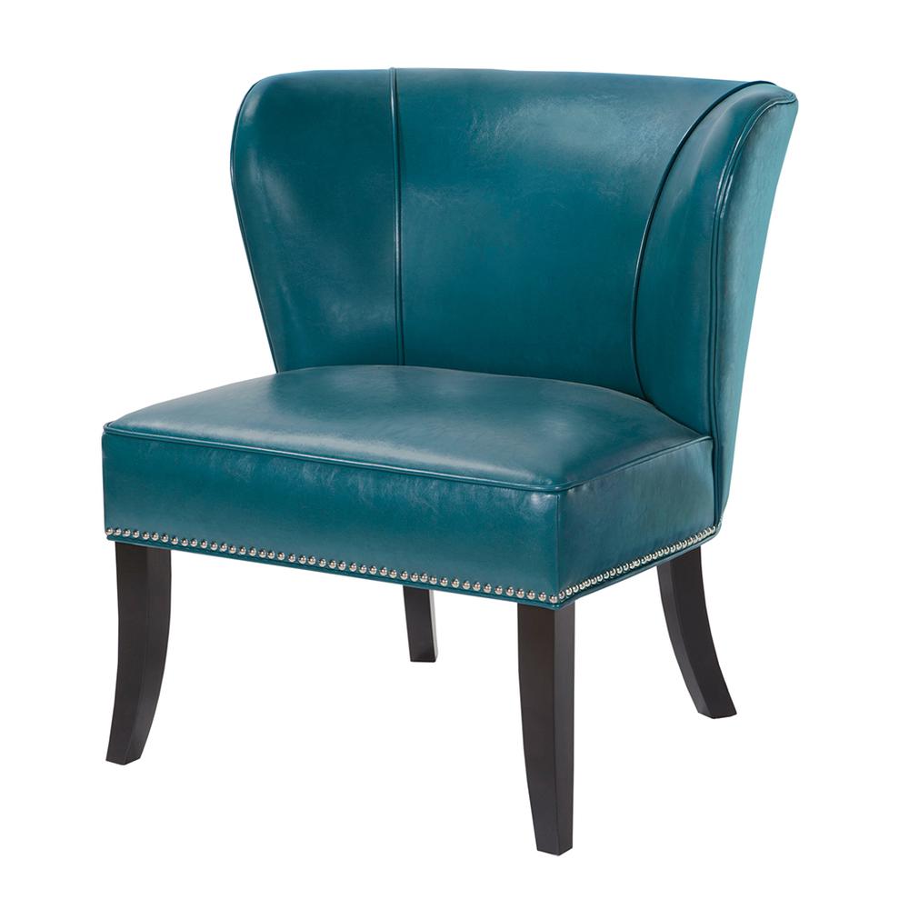 Contemporary Blue Armless Accent Chair, Belen Kox. Picture 1