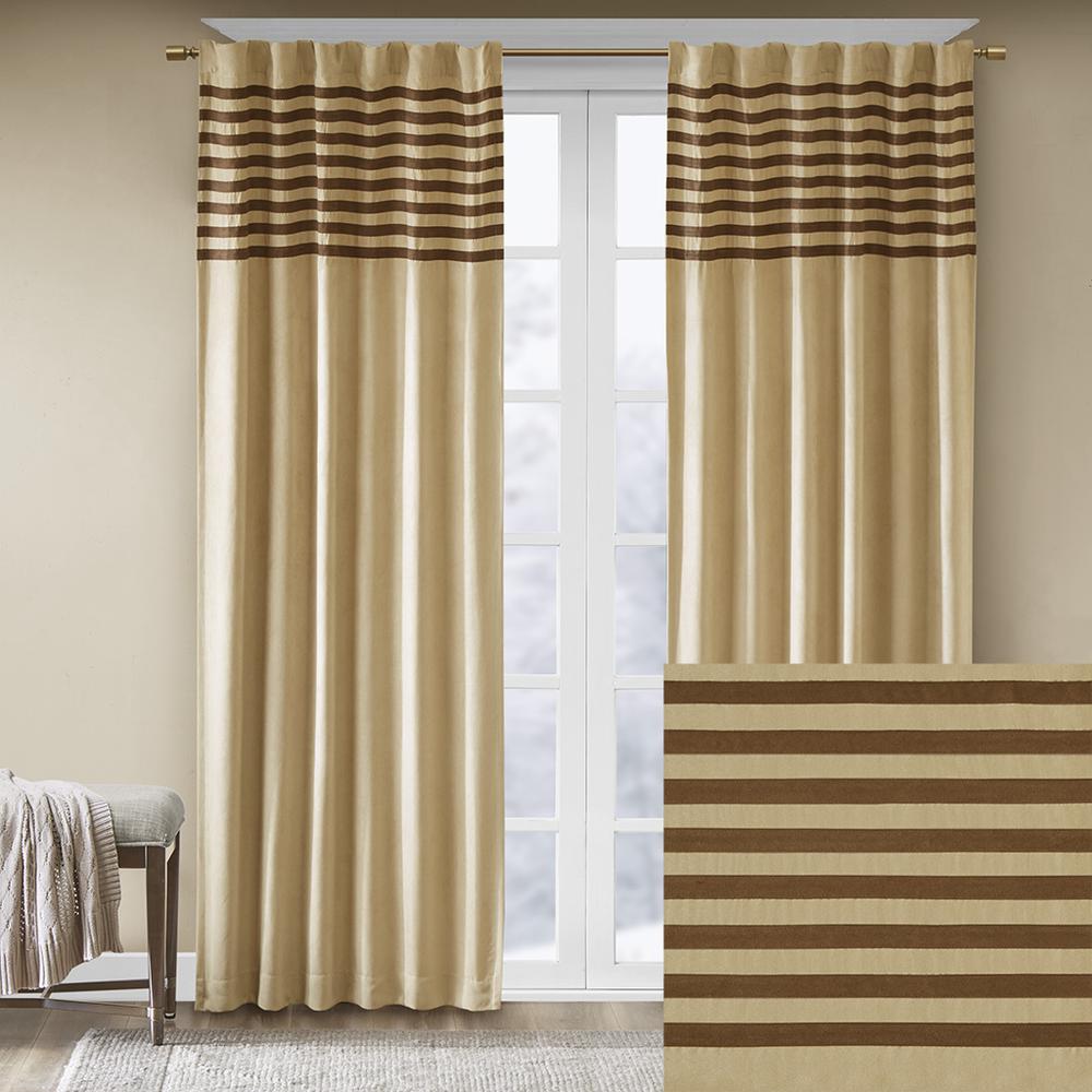 100% Polyester Microsuede Striped Panel Pair,WIN40-092. Picture 14