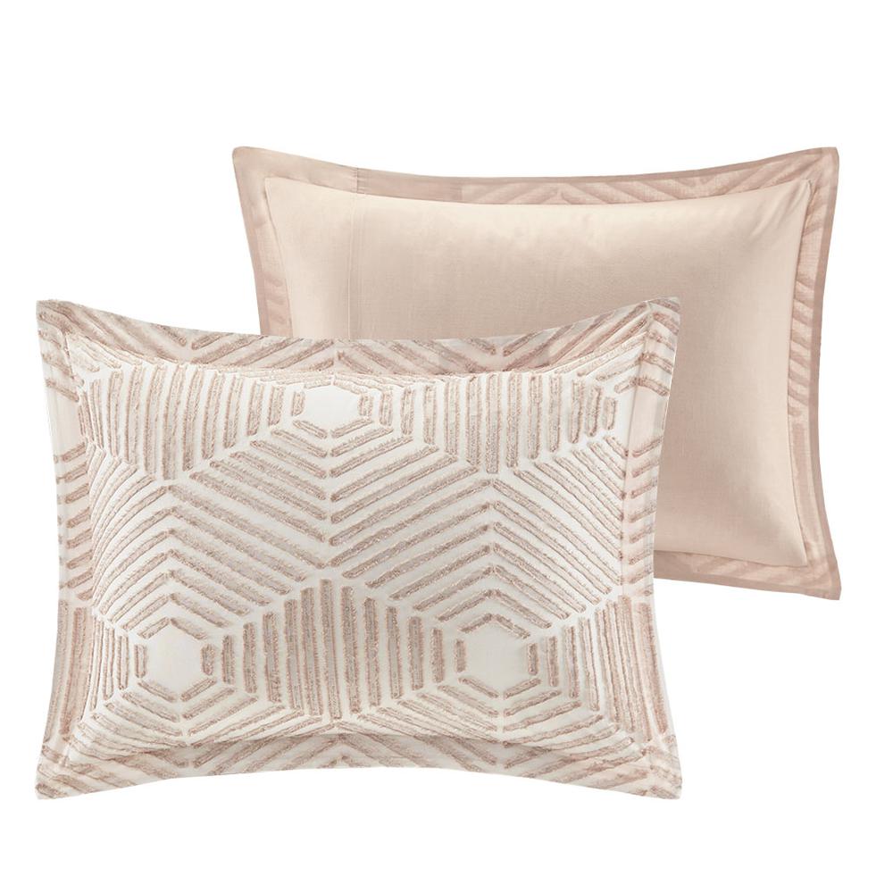 Textured Geometric Clipped Jacquard Comforter Set, Belen Kox. Picture 2