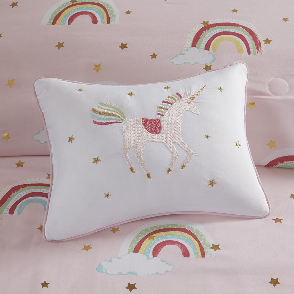 Alicia Rainbow with Metallic Printed Stars Complete Bed and Sheet Set, Belen Kox. Picture 2