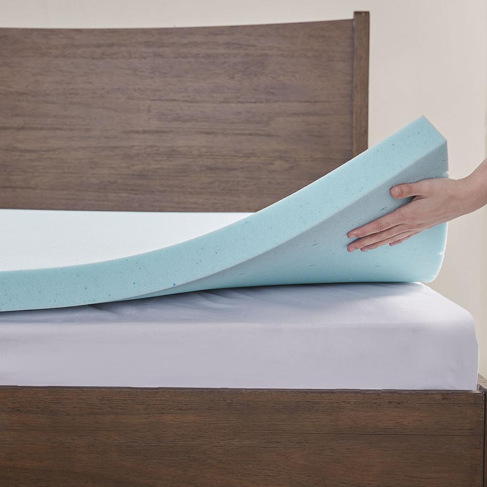 All Season Reversible Hypoallergenic Cooling Mattress Topper. Picture 2