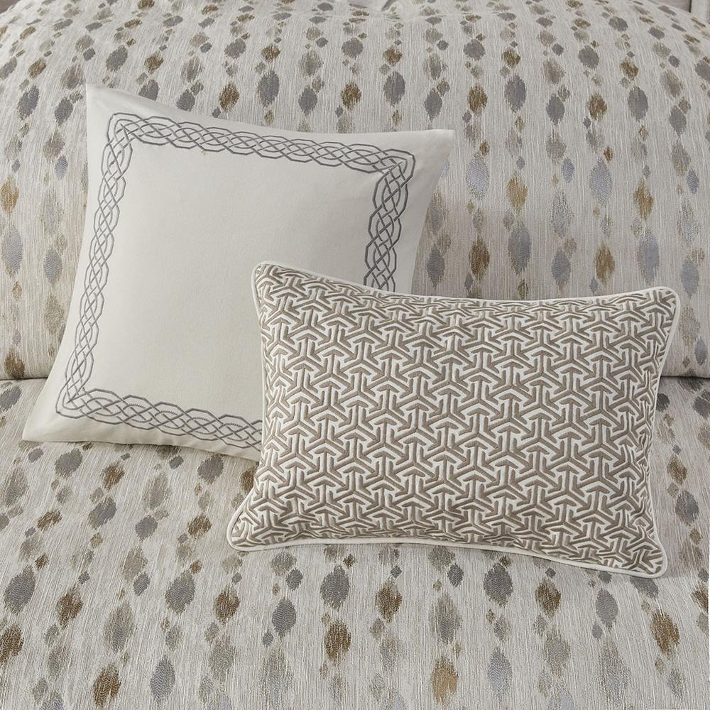 Taupe/Gold Chic Comforter Set, Belen Kox. Picture 3