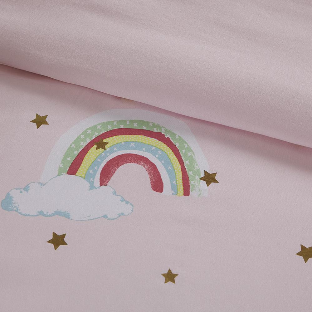 Alicia Rainbow with Metallic Printed Stars Complete Bed and Sheet Set, Belen Kox. Picture 3