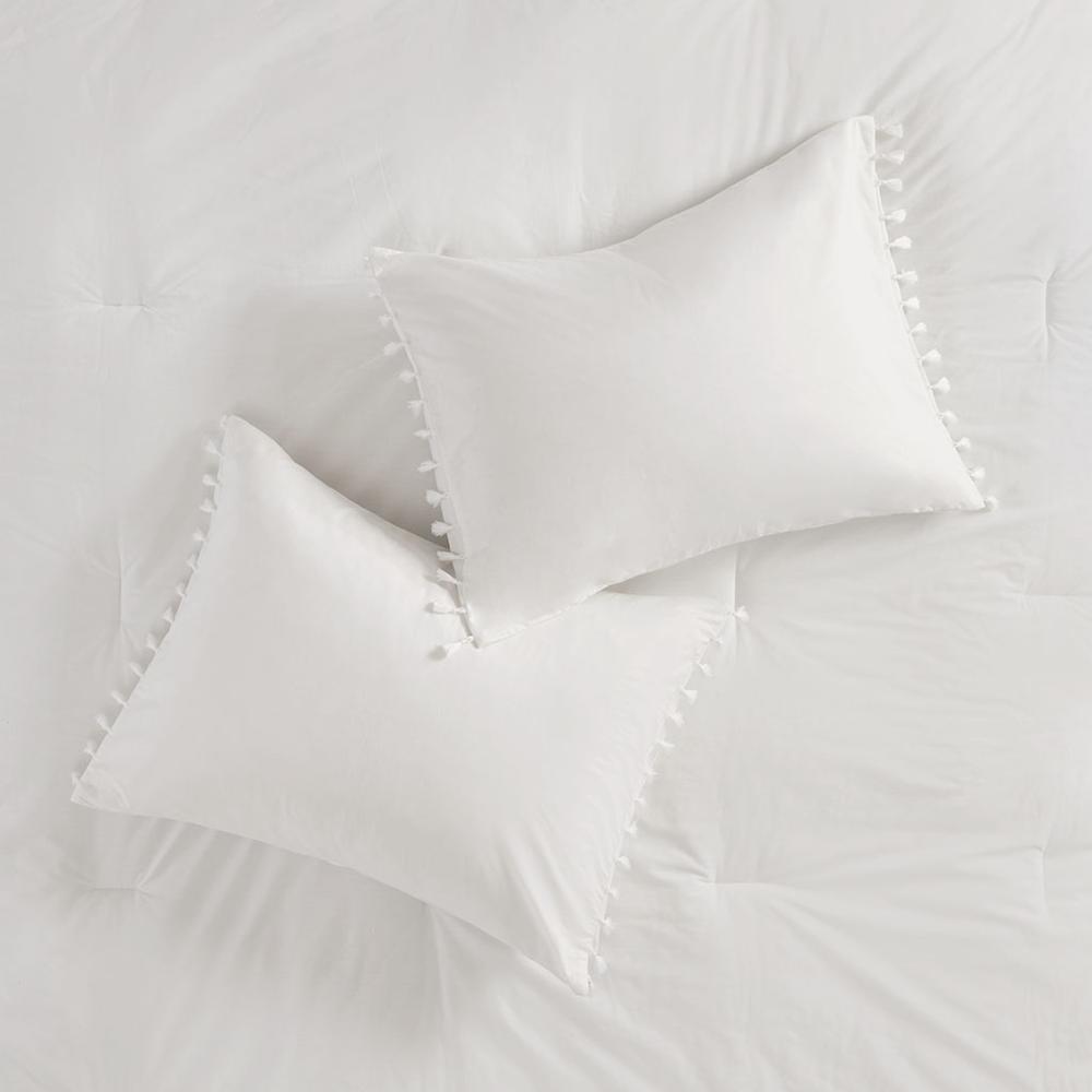 Bohemian Chic Ivory Tassel-Trimmed Comforter Set, Belen Kox. Picture 2
